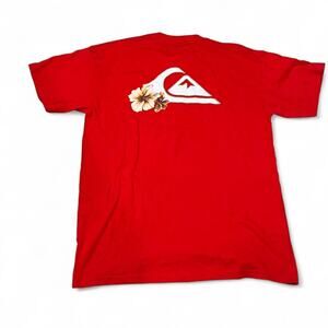 Vintage Quiksilver Red Tee Shirt, Men’s Large